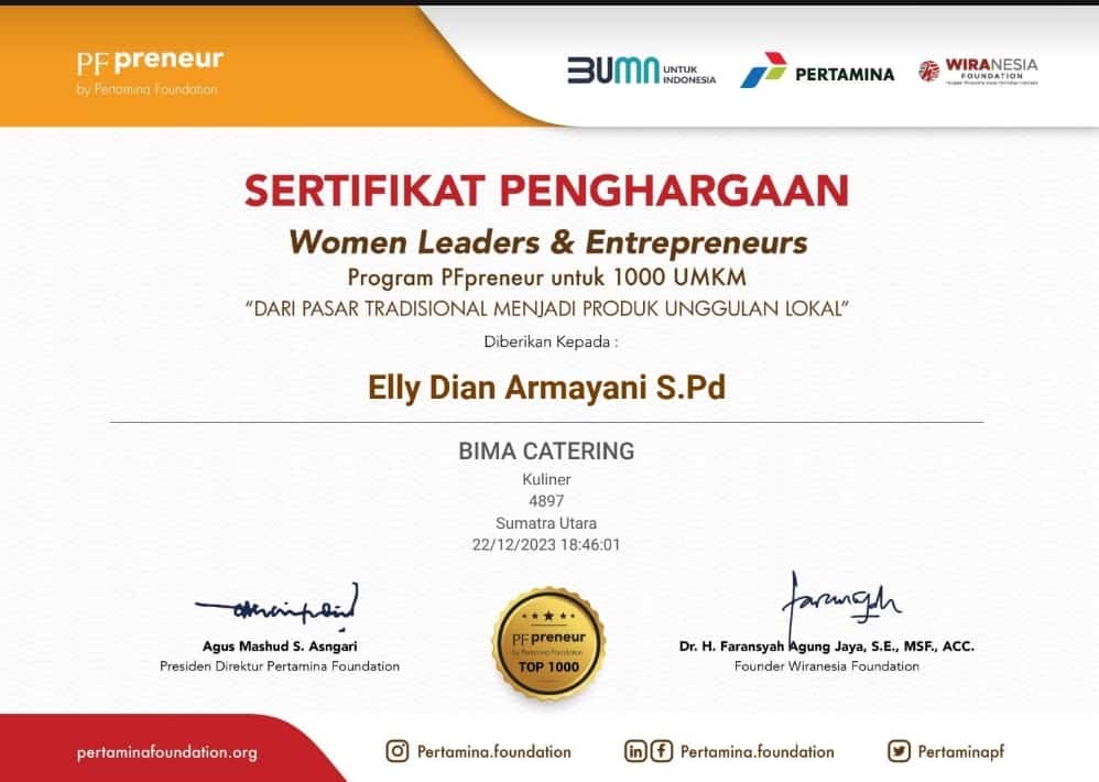 Penghargaan PFPreneur